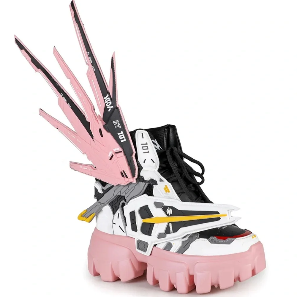 SOLD* on the bay‼️Anthony Wang Soursop 04 Destiny Pink Platform Sneakers - Picture 2 of 11